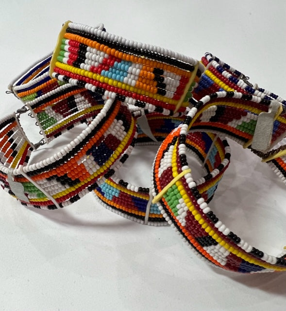Handmade | Jewelry | Maasai African Beaded Bracelet Pink Round Jewelry For  Women 25 Diameter | Poshmark