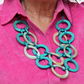 Turquoise Link Daniella Necklace