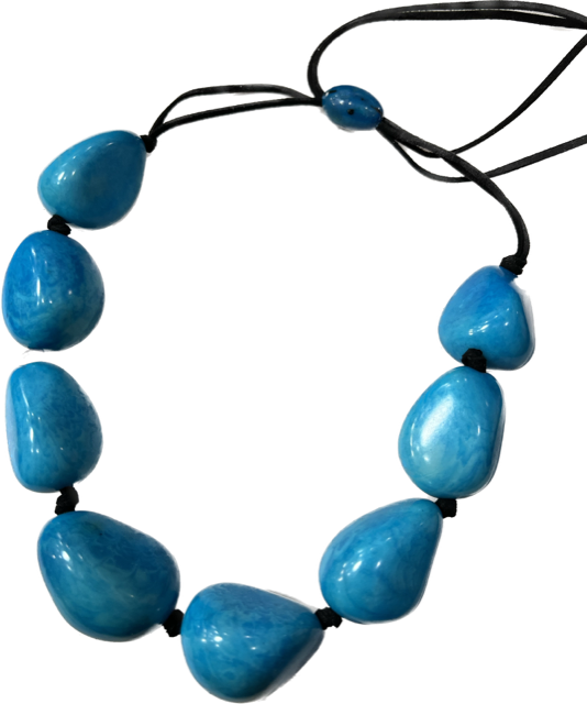 Whole Tagua Pod Necklace (Red, Yellow, or Blue)