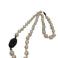 Pearl with black diamond bead