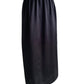 Black Silk Charmeuse Pencil Skirt
